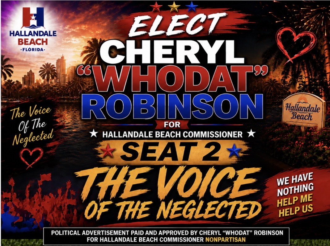 Cheryl Whodat Robinson campaign yard sign